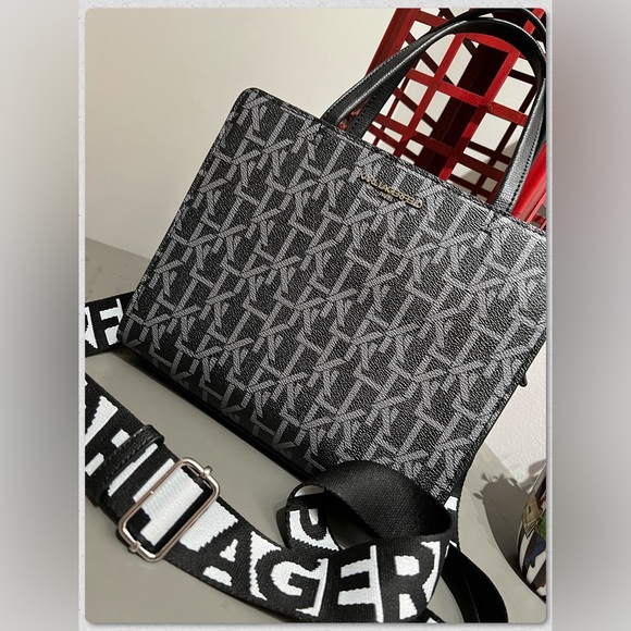 Karl Lagerfeld Handbags - KARL LAGERFELD PARIS Maybelle Zip Top
Satchel Shoulder Bag w/Crossbody in Black